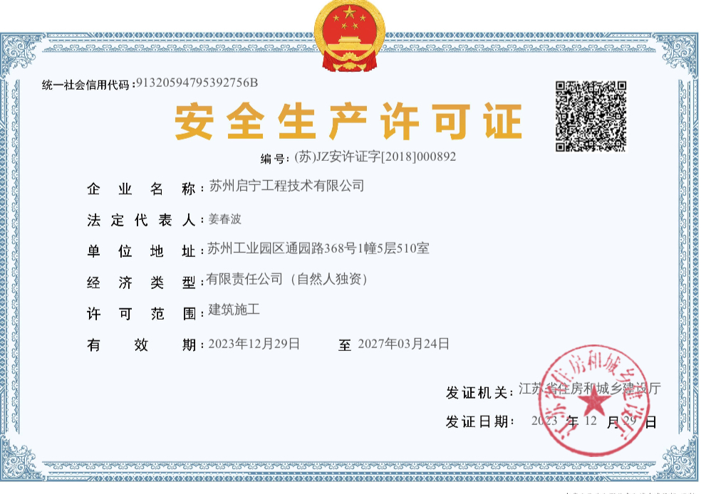 安全許可證